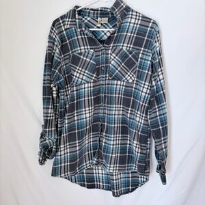 Passport Blue and Gray Plaid Shirt